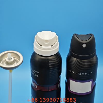 Válvula de aerosol desodorante hipoalergénico para formulaciones de pieles naturales y sensibles con vía de material puro y activación suave