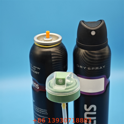 Válvula de aerosol desodorante hipoalergénico para formulaciones de pieles naturales y sensibles con vía de material puro y activación suave