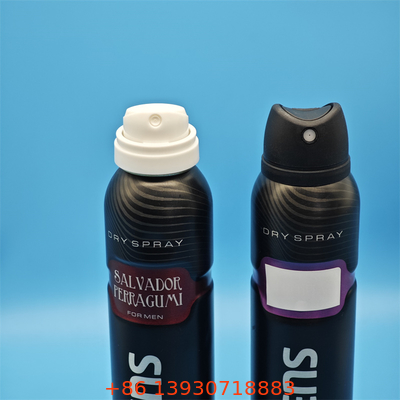 Válvula de aerosol desodorante hipoalergénico para formulaciones de pieles naturales y sensibles con vía de material puro y activación suave