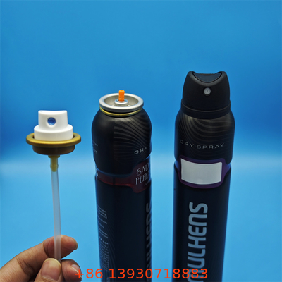 Válvula de aerosol de alto rendimiento para desodorante en spray corporal para marcas de cuidado personal con dosis medida de precisión y actuador de pulverización de 360 grados