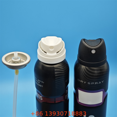 Válvula de spray corporal para desodorante con diseño ecológico para marcas de cuidado personal sostenibles y embalaje reciclable con plástico reducido y contenido reciclado
