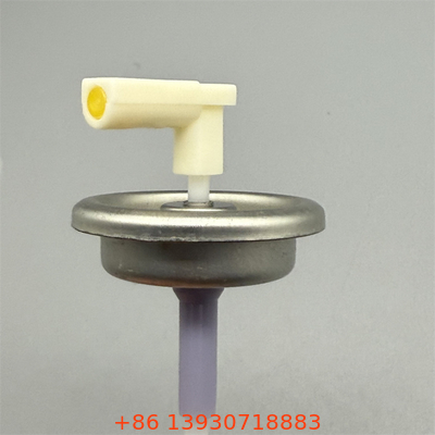 Válvulas de aerosol dosificadoras registradas por la NSF H1 para lubricantes para maquinaria alimentaria con diseño sanitario y lubricidad no tóxica.