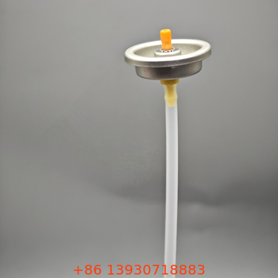 Actuador de válvulas metálicas de espuma de afeitar de hojalata de 1 pulgada para latas metálicas de aerosoles químicos