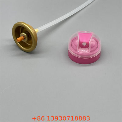 Válvula de pulverización de desodorante de aluminio de 53 mm para productos de cuidado corporal