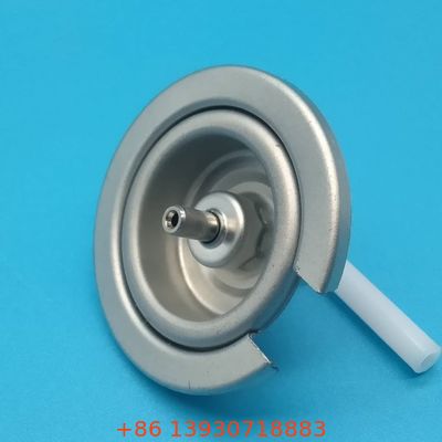 High-Flow Industrial Gas Canister Valve for Manufacturing and Metalworking Applications with Tamper-Proof Design