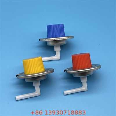 Válvula de estufa de gas portátil con tapa roja, ideal para acampar, picnics y cocinar al aire libre