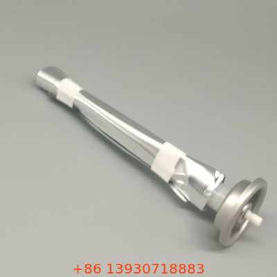 Válvula de bolsa en lata macho de alto flujo para una entrega suave de spray cosmético