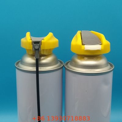 Dos vías plegables de disparo de la tapa de pulverización para la lata de aerosoles corriente y opciones de pulverización