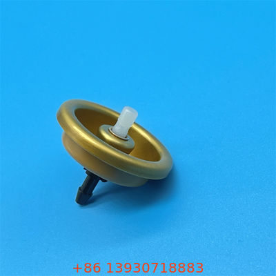 Válvula de aluminio invertida para mousse capilar que ofrece pulverización consistente boca abajo