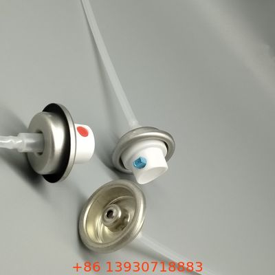 Válvula de aerosoles femenina para envases adhesivos de pegamento y de contacto