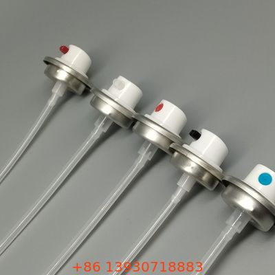 Válvula de aerosol femenina de alto flujo para formulaciones de pegamento en aerosol