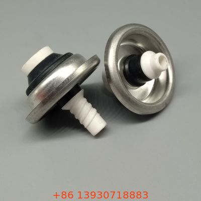 Válvula de pulverización de espuma de PU eficiente y de baja presión para kits de espuma de dos componentes con evacuación completa del producto y residuos mínimos.