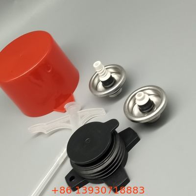 Válvula de sellador de poliuretano de alta resistencia compatible con latas de aerosol estándar