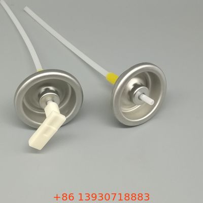 Válvula de aerosoles medida con patrones de pulverización consistentes y protección de fórmula superior