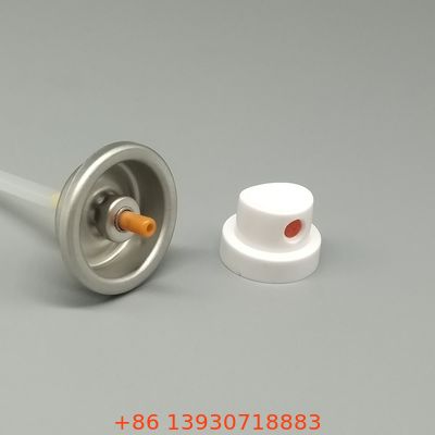 Gentle and Wide-Angle Aerosol Spray Air Freshener Valve for Fabric and Upholstery Refreshing Products with Non-Staining Formulation.