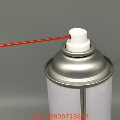 Válvula de aerosol tipo WD40 para aerosoles a base de disolventes y aceite