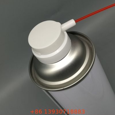 Válvula de aerosol tipo WD40 para aerosoles a base de disolventes y aceite