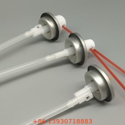 Sistema de válvulas de rociado 360 para las latas de aerosoles para rociar hacia abajo