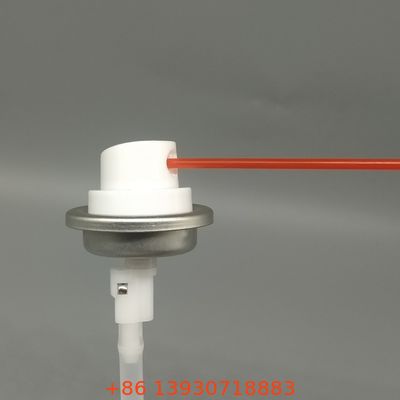 Sistema de válvulas de rociado 360 para las latas de aerosoles para rociar hacia abajo