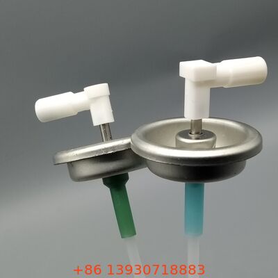 Válvula medida con control de microflujo para instrumentos analíticos de laboratorio resistentes a la corrosión