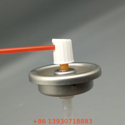 Válvula de aerosol para productos de limpieza de carburadores con solventes de limpieza fuertes
