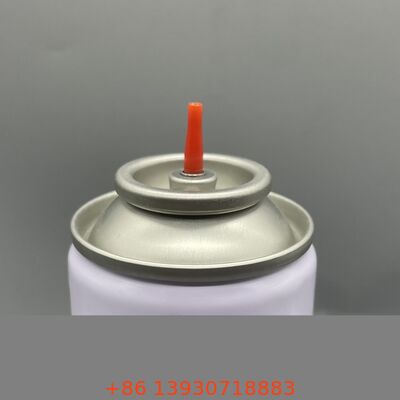 Válvula de aerosol para recarga de gas de encendedor con vástago de plástico y metal para uso doméstico y exterior