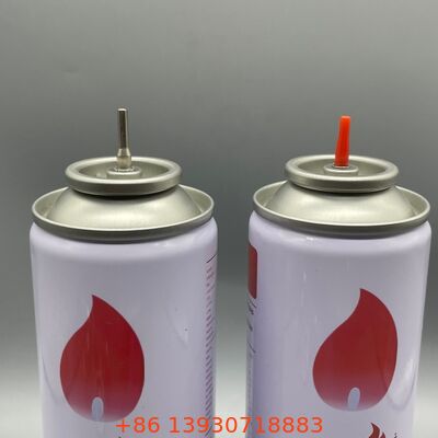 Válvula de gas de reabastecimiento de carga pesada compatible con la mayoría de los encendedores de butano estándar