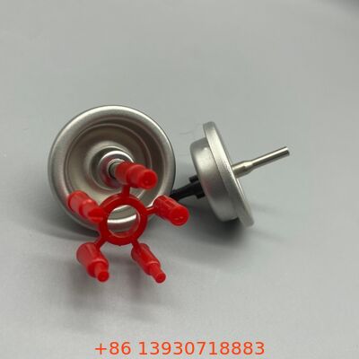 Válvula de recarga de gas para encendedor de aerosol compatible con conjunto de válvula de recarga de alta seguridad