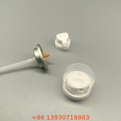 Válvula aerosolar de boquilla de niebla ultrafina para champú seco con rendimiento libre de residuos y funcionamiento a 360 grados