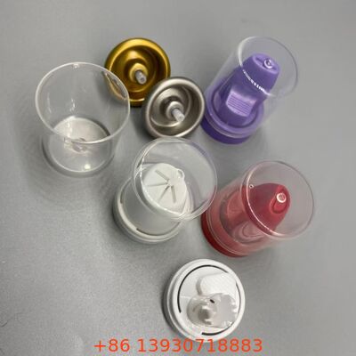 Válvula de pulverización de aerosoles resistente a la corrosión de construcción de aluminio con funcionalidad de 360 grados para mousse para el cabello