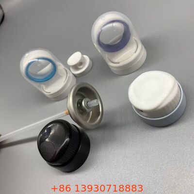 Válvula de aerosol para protección solar con tecnología de salida controlada, boquilla resistente a obstrucciones y funcionamiento a 360 grados