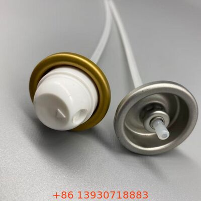 Válvula de aerosol desodorante a prueba de fugas de 1 pulgada con dispensación de 360° y diseño resistente a obstrucciones para fórmulas antitranspirantes y de fuerza deportiva