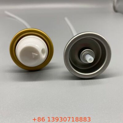 Válvula de aerosol desodorante a prueba de fugas de 1 pulgada con dispensación de 360° y diseño resistente a obstrucciones para fórmulas antitranspirantes y de fuerza deportiva