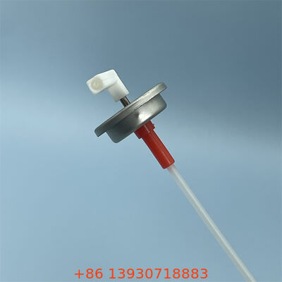 Válvula de aerosol dosificada de precisión con vástago de metal y caudal de pulverización ajustable para resistencia a fugas