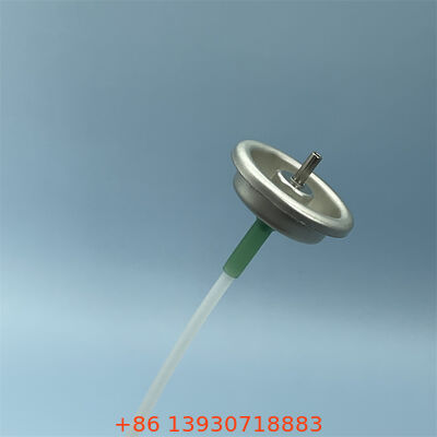 Válvula de aerosol dosificada de precisión con vástago de metal y caudal de pulverización ajustable para resistencia a fugas