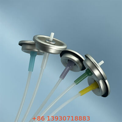 Válvula de aerosoles de copa de aluminio de 1 pulgada para productos de aerosoles de pulverización de dosis medida