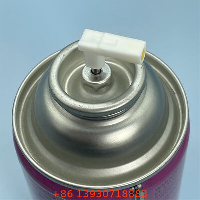 Válvula de aerosol dosificada de precisión con vástago de metal y caudal de pulverización ajustable para resistencia a fugas