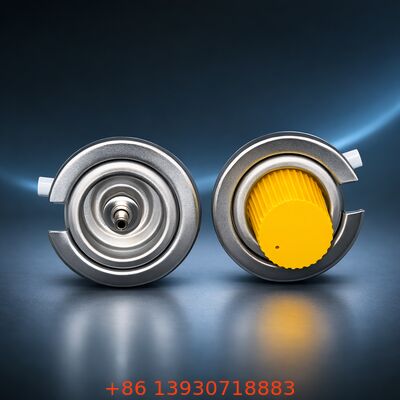 Válvula de recarga de butano de hojalata de 1 pulgada para dispensación controlada confiable