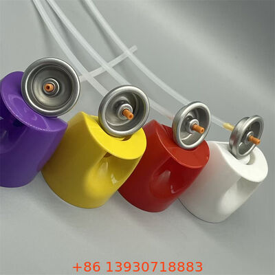 Válvula de aerosoles de insecticida a base de agua con distribución de alto volumen, control de flujo ajustable y sello a prueba de fugas