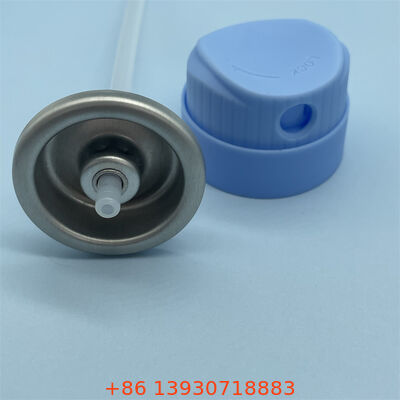 Válvula Aerosol Protector Solar de Una Pulgada con Boquilla Resistente a Obstrucciones y Operación de 360 Grados para Protección de Cuerpo Completo