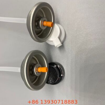 Válvula de aerosoles de champú seco con tecnología de distribución de polvo segura para el color