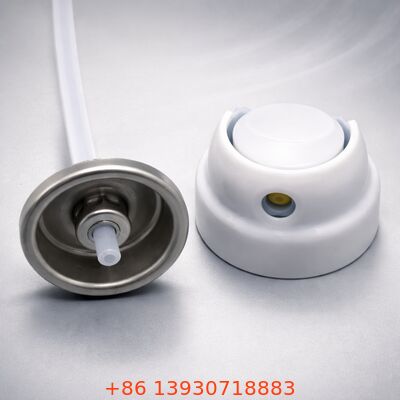 Incluso el patrón de pulverización de seguridad para niños con tapa de bloqueo de niebla fina que distribuye válvula de aerosoles para protector solar y cuidado personal