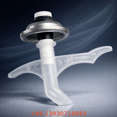 Válvula de espuma de PU de una pulgada con tubo de inmersión extendido y construcción de hojalata para dispensación de espuma a presión