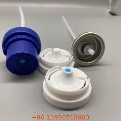 Una válvula de spray de aerosoles resistente a los gérmenes y neutralizadora de olores de una pulgada para aplicaciones de desodorantes y antibacterianas