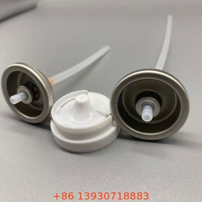 Una válvula de spray de aerosoles resistente a los gérmenes y neutralizadora de olores de una pulgada para aplicaciones de desodorantes y antibacterianas