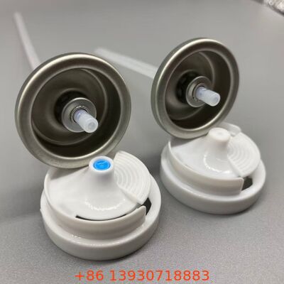 Válvula de pulverización antibacteriana de aerosoles con distribución de niebla fina y protección antimicrobiana para aplicaciones higiénicas