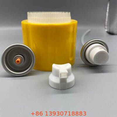 Válvula de limpieza de espuma de trabajo pesado con tapa de cepillo de limpieza para el cuidado de alfombras y asientos