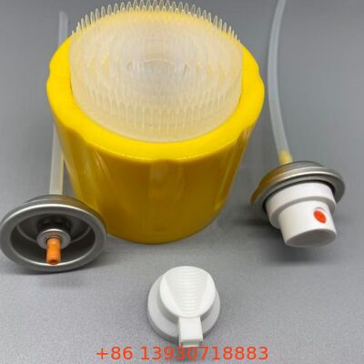 Capuchón de distribución de limpiadores de espuma, capuchón de presión de espuma para limpieza doméstica Liquido de embalaje de salida de espuma estándar