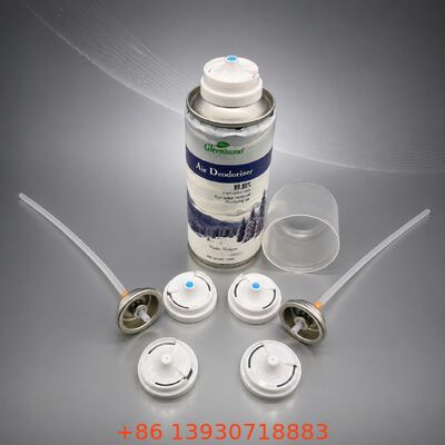 Aerosol válvula de pulverización antibacteriana con suministro de desinfectante de niebla fina y dispensador protegido por escudo higiénico en un tamaño de válvula de una pulgada