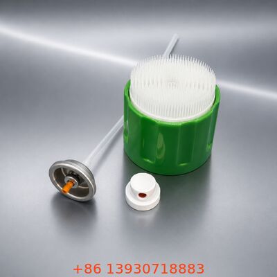 Válvula aerosolar de limpieza de espuma de corte de grasa con diseño de amplio orificio para espuma de alta densidad y materiales resistentes a los químicos